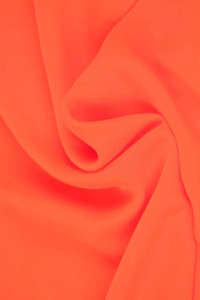 Chiffon stof - Donkeroranje - 15 meter