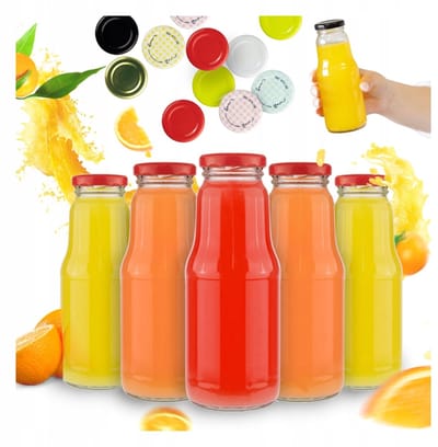 Bimberek FRUIT Serie - Glazen Sapfles - 300ml - Inclusief Deksel - Pasteriseerbaar