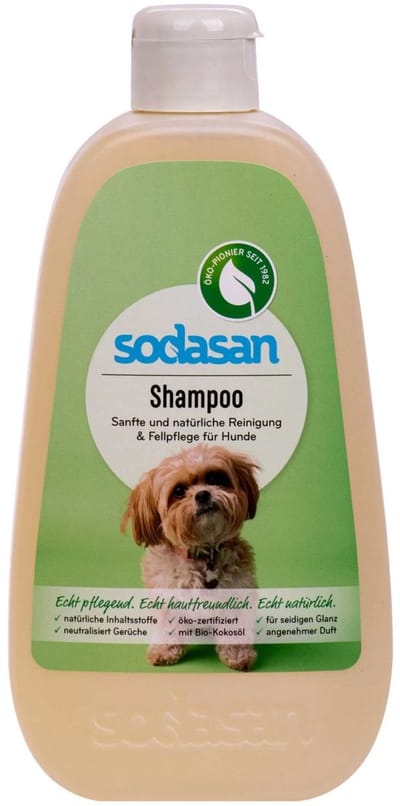 SODASAN Hondenshampoo 0,5 Liter Ecologisch Gecertificeerd voor Honden met Natuurlijke tensidenn en kokosolie