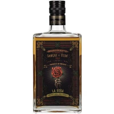 Sangre de Vida Loteria LA ROSA Añejo Tequila 100% de Agave 40% Vol. 0,35l