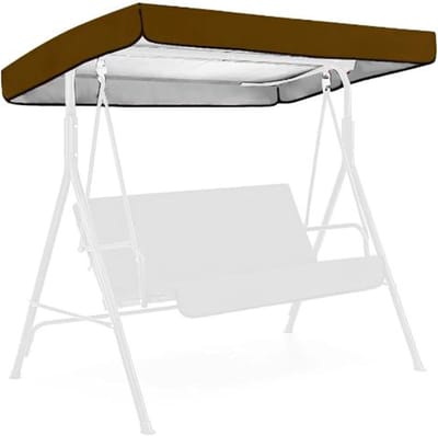 Schommelbank Dak - Vervangend Dak Luifel - Tuin Ontspanning - Waterdicht Oxford Weefsel - 191 x 120 cm - Grijs