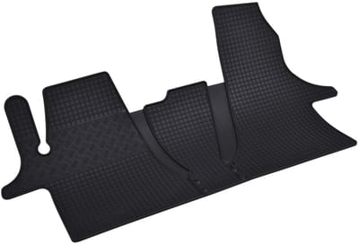 Automatten voor Volkswagen T6.1 Transporter, Multivan, Caravelle (vanaf 2019), 2/3 zits - 3-delig - Rubber