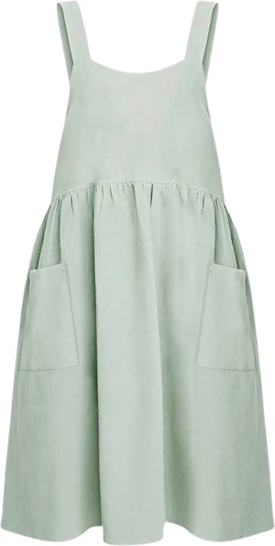 House of Husk Linnen Blend Keukenschort - Dames Kook Schort - Apron - Crossback - Mint Groen