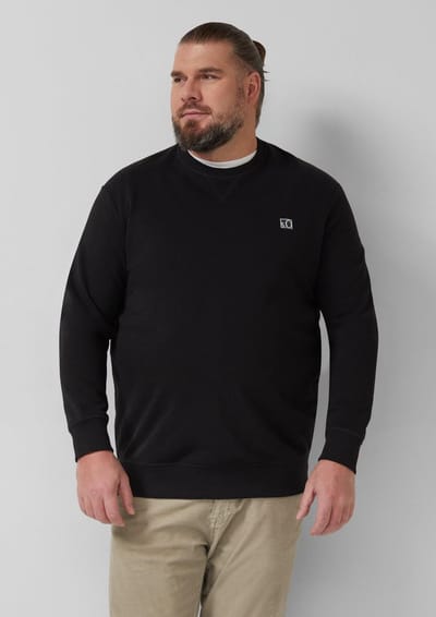 Klassec sweatshirt van zacht gemêleerd katoen met ronde hals s.Oliver