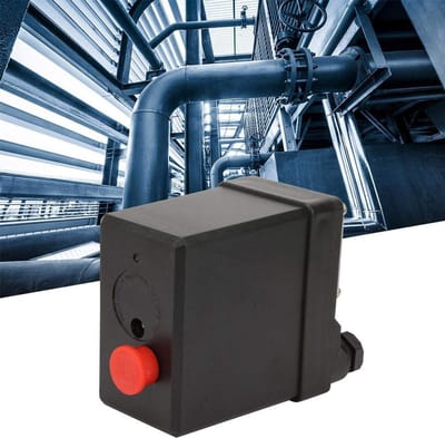 Dailygoods- Drukschakelaar 380V - Hoogwaardige verticale drukschakelaar - Geschikt voor luchtcompressor - Werkdruk 75/175 psi - Lange levensduur - Stabiele prestaties - Drukregelaar