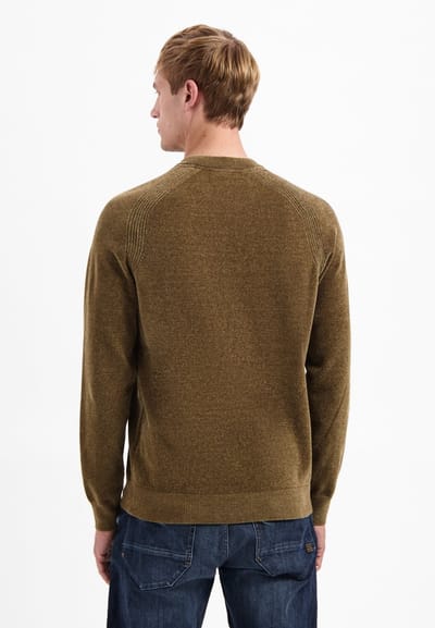 No Excess Pullover Crewneck Light Weight Chenille Taupe Größe: S | Pullover Outlet | Herren | Schwarz
