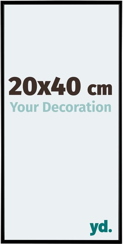 Your Decoration - Fotolijst 20x40 cm - Kunststof - Zwart Mat - Evry
