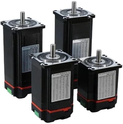 Gesloten Loopmotor - Hybride Servomotor - Precisie Beweging - Geïntegreerde Aandrijving - 8 mm Schacht - Zwart