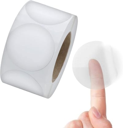 Transparante Ronde Stickers 5 cm - Zelfklevend Keurmerk Seals voor Enveloppen en Verpakkingen - 1000 Stuks