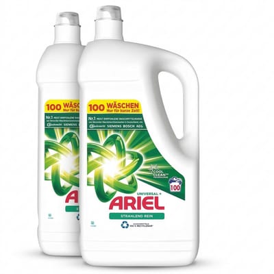 Ariel Universeel+ vloeibaar wasmiddel 10 liter 200 wasbeurten wasmiddel voor witte en bonte was krachtige reiniging frisse geur