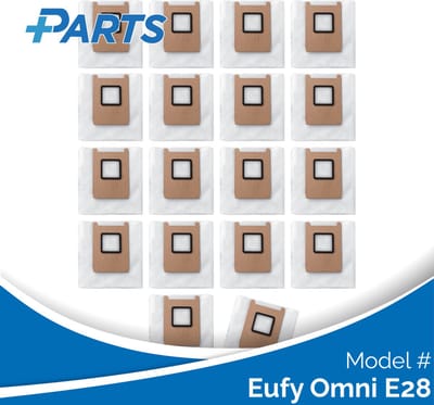 Eufy Omni E28 Stofzakken (18 Stuks, Plus.Parts® alternatief voor T29YQA20)