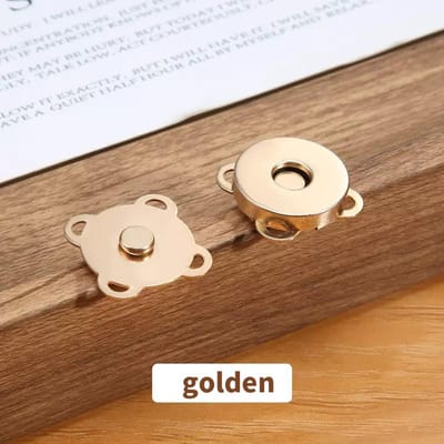 10 Ensembles Bouton Pression Magnétique Métal Fleur de Prunier Boutons à Coudre Fermoirs Attaches pour Portefeuilles Sac à Main Vêtements Accessoires DIY 15mm beige