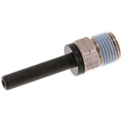 3/16'' x 1/8'' NPT insteekfitting Messing/PBT Buitendraad NBR [2 Stuks]