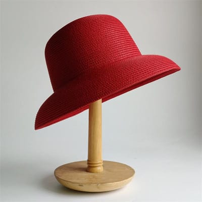 Chapeaux Chapeau Hepburn Chapeau à Capuche Vert Menthe Style Design Vintage Grands Rebords Chapeau de Paille Femmes Filles Couleur Unie Plage Vacances Grand Soleil 55-58CM black