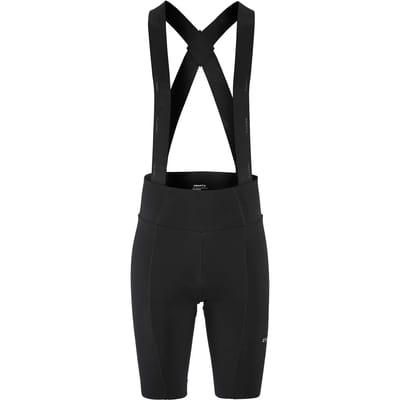 Craft fietsbroek kort met bretels Heren Zwart - Endur bibshort C2 - M