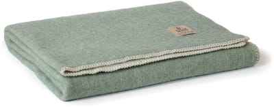 MoST-Dekens - 100% Wollen ledikant dekentje Cool Mint - 100 x 140 cm - groen