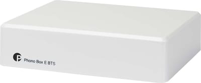 Pro-Ject Phono Box E BT 5 Voorversterker MM Bluetooth Verzender - Helder Geluid - Kraakheldere Signaalversterking - Eenvoudige Connectiviteit - Wit