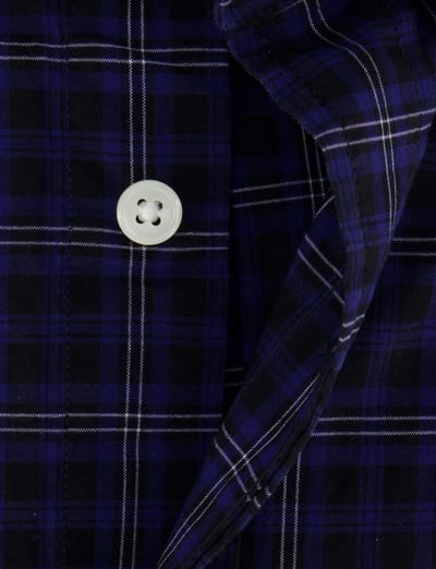 ruitjes overhemd donkerblauw button down Gant