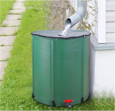 Opvouwbare Regenton - Wateropslag Tank - Tuin Bewateren - Efficiënte Filtratie - 1000L - Zwart