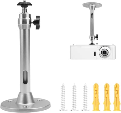 MTTProducts - Universele Projector Houder - 360° Rotatie - Aluminium - Silver - Geschikt voor Mini Projectors - Ideaal voor Thuisbioscoop en Presentaties