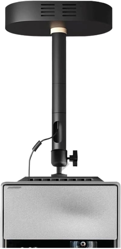 Projectorbeugel - Plafondmontage - Thuisbioscoop - Verstelbare arm - 10-40 cm - Zwart