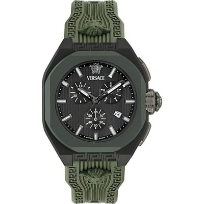Versace V Legend VE9L00324 Horloge - Kunststof - Groen - Ø 44 mm