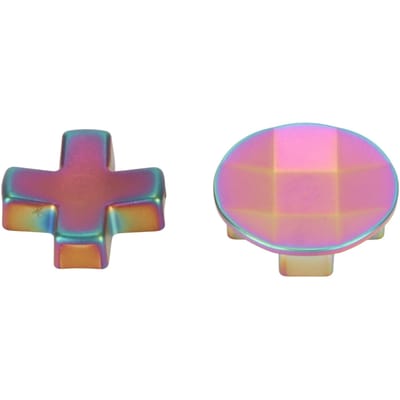 Remplacement des croix directionnelles de manette Bouton directionnel Métal Facetté Croix directionnelle standard pour Xbox One Elite Elite Series 2 Type 1 pink