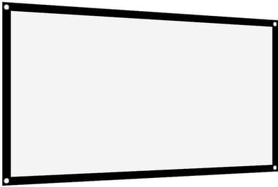 Allecto - Projector Scherm - Draagbaar Projectiescherm - 50 Inch - Zacht Wit Polyester - Non Crease - Geschikt voor Thuisbioscoop - 16:9