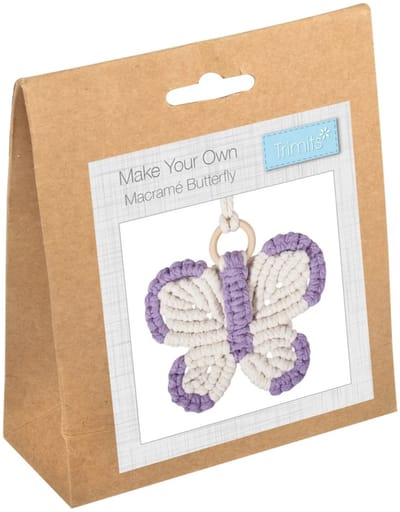 trimits Macramé Kit: Butterfly