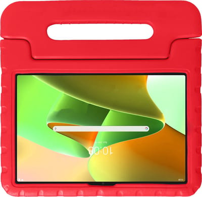 Hoesje - Geschikt voor Lenovo Tab M10 Plus (3e / 3rd Generatie) - Kinderhoes Shockproof Bumper - Kidsproof Case - Tablet Hoes - Kinder Hoes Cover - Rood