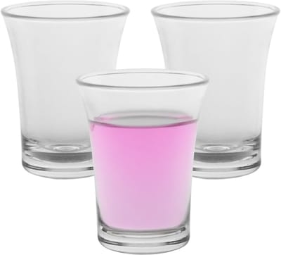 MPDrink Shotglas - 6x - SAN kunststof - 2,5 cl - onbreekbaar - herbruikbaar - shotglazen