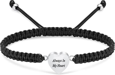 Luxe As Armband - Verstelbaar - 15 CM - Met Ashanger - Voor As, Haren of Parfum - Assieraad - Gedenksieraad - Urn - Incl. As vuller en Opbergzakje - Always in my Heart