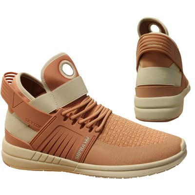 Supra Skytop V Peach Slip On High Top Lace Up Heren Trainers 08032 290 B44E