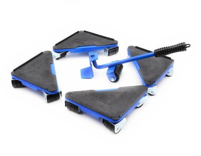 GEKO Meubelverplaatsset - 5-delig - 300 kg draagvermogen - Beschermende rubberen laag