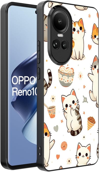 Smartphonica Telefoonhoesje Geschikt voor Oppo Reno 10 / 10 Pro met katten opdruk - TPU backcover case cat design geschikt voor Oppo Reno 10;Oppo Reno 10 Pro