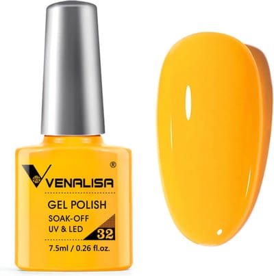 Venalisa UV Gellak Honey Yellow - 7.5 ml - Gellak Geel - Gellak Oranje - Gele Gellak - Oranje Gellak - Fluo Gellak - Gellak Fluoriserend - Gellak Kleuren - Venalisa Gellak - Gellak Nagellak