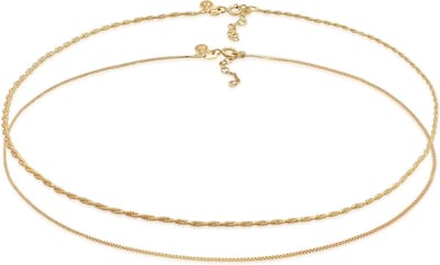 Elli PREMIUM - Halsketting - Dames Choker Set Solitaire Trend met Labradoriet Edelsteen in 925 Sterling Zilver - Dames
