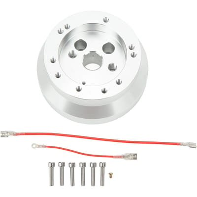 Stuurwielnaafadapter Gepolijst 5 en 6 Gaten Sterk Draagvermogen Vervanging Voor Flaming white