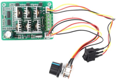 Motorregelaar Borstelloos - Snelheidsregelaar DC - Motor aansturen - CW CCW Schakelaar - DC 5-36V 15A - Zwart