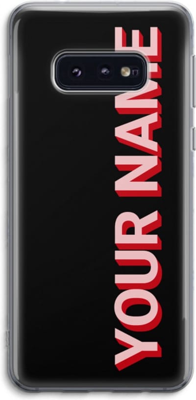 Gepersonaliseerd - Case Company® - Hoesje geschikt voor Samsung Galaxy S10e hoesje - Namecase - Soft Cover Telefoonhoesje - Bescherming aan alle Kanten en Schermrand