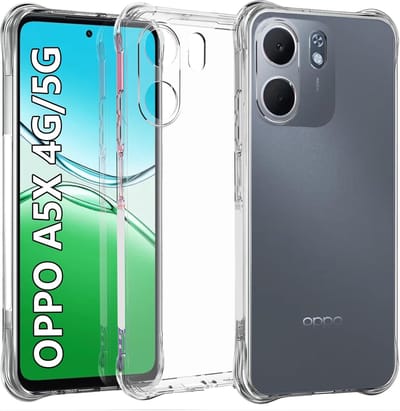 Casemania Hoesje Geschikt voor Oppo A5X - Transparant - Anti Shock Back Cover