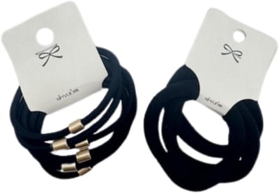 Guardian Beauty Haarelastiekjes - 12 stuks -Zwart - Haar Accesoires - Sterke Haarelastiekjes -