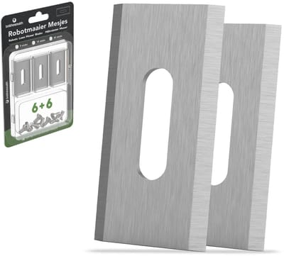 To the South® Universele Endurance Robotmaaier Mesjes geschikt voor o.a. Gardena, Husqvarna, McCulloch, Yard Force, Segway, Garden Feelings, Cramer, Ferrex & Florabest Staal - 6 stuks