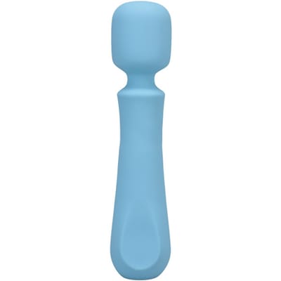 Doc Johnson - Euphoria - Rechargeable Silicone Wand Vibe - Blue