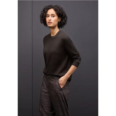 Street one - Dames pull - Maat S - Vrouwen - 17103 darkest b - Viscose