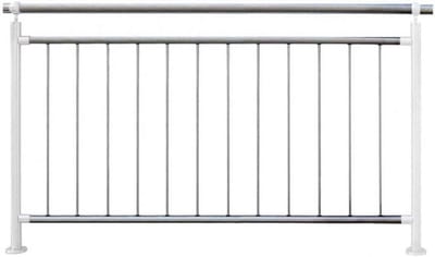 Balustrade Verticale Stangen - Leuning Onderdelen - Balkon Afschermen - 100% Roestvrij Staal V2A - 1690 mm x 1000 mm
