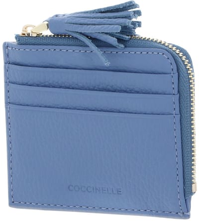 COCCINELLE Leren Kaarthoes Tassel Credit Card Holder Azul Blauw