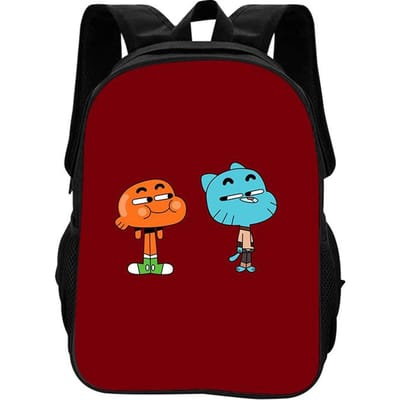 De Geweldige Wereld van Gumball Rugzak Lichtgewicht Cartoon Anime Bedrukt Student Jongens en Meisjes Nieuwe Rugzak