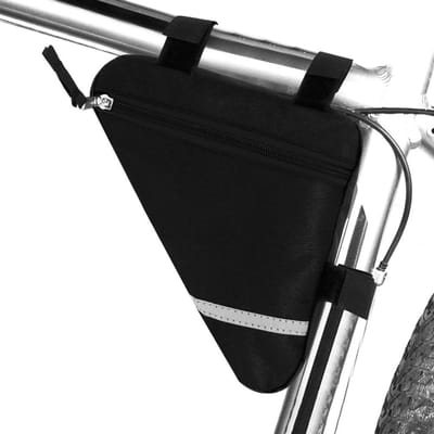 Waterdichte Fietstas voor het Frame, Dubbelzijdige Reflectie voor Veilig Nachtfietsen, Ideaal voor Fietsaccessoires en Opbergruimte