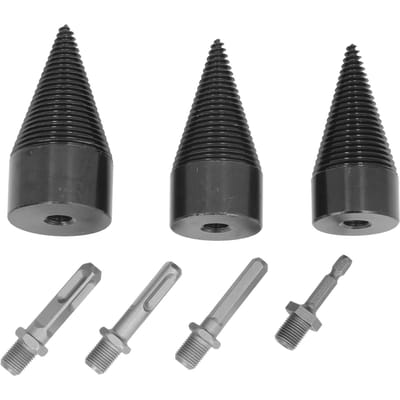 Kegelsplitter Kit 32mm 42mm 50mm Splijtboortjes Vierkant Rond Zeskant Schachten Heavy Duty Brandhout Hout Boorgereedschappen